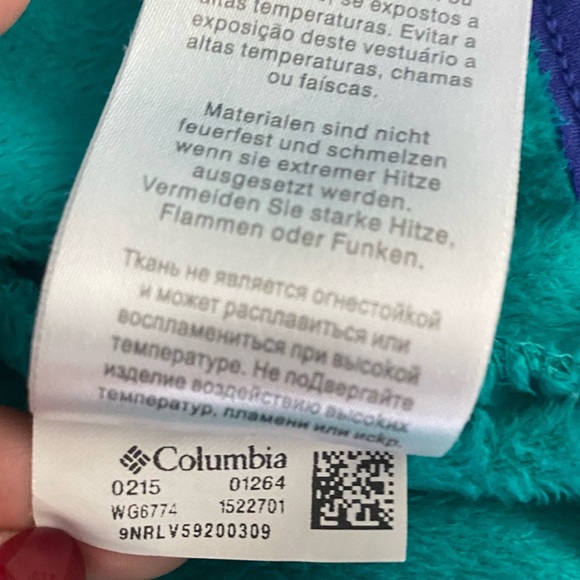 Columbia Teal Fleece Jacket - Picture 8 of 8